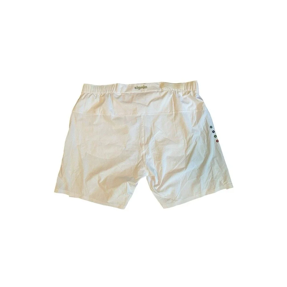 Sigrun Tennis Match Shorts Mens XL White Lightweight Performance Stretch